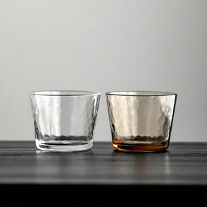 Tasse à thé en <span class=keywords><strong>verre</strong></span> Shanxi importée <span class=keywords><strong>Toyo</strong></span> Sasaki, design moderne minimaliste, texture martelée, transparente, monocouche, solide - Product Image 1