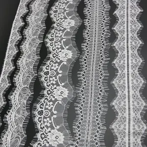 (3 метра/партия) 70 мм белая кружевная ткань для ресниц, швейная одежда, лента для свадебного платья, материал для занавесок