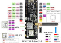 Carte de développement Lilygo T-Beam Meshtastic Firmware V1.2 ESP32 LoRa GPS Wi-Fi