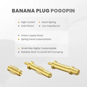 Shenzhen LIKE High Quality Custom Audio Connector Spring Male Banana Plug