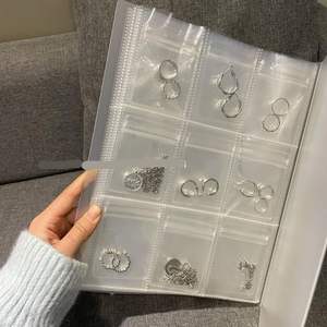 Ins Style Clear Plastic Transparent Jewelry Storage Book Anti Oxidation Jewelry Organizer Bag Multifunction