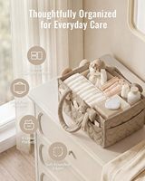 Panier de rangement portable pour cadeaux de baby shower, organiseur de couches et de produits pour bébé, idéal pour nouveau-né fille ou garçon