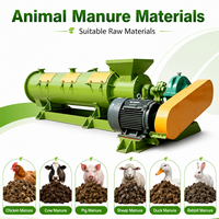 Machine de fabrication d'engrais organique, granulateur de compost haute efficacité, équipement de fabrication de granulés de bio-égrenage pour fumier de vache et déchets de poulet