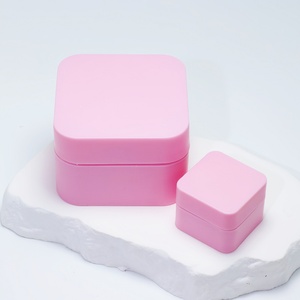 Cosmetic <b>Plastic</b> Face Hand Skincare Cream Container <b>Plastic</b> 5g 10g 20g 30g 50g square pink pp <b>Jar</b> Cream - Product Image 3