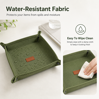 Plateau d'organisation pliable résistant à l'eau pour l'extérieur avec coins à clipser pour le camping
