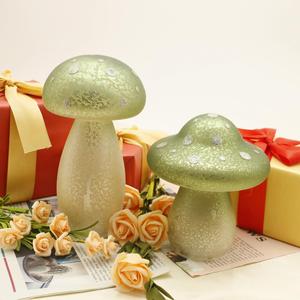 Artisanat en verre soufflé de haute qualité en forme de champignon, décoration d'intérieur, décoration de table - Product Image 3