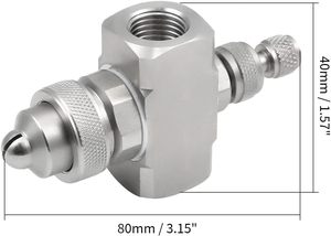 Mới 304 thép không gỉ không khí phun vòi phun nữ chủ đề phun sương 80 độ <span class=keywords><strong>Siphon</strong></span> fan-hình dạng phun tip làm sạch các bộ phận thiết bị - Product Image 2