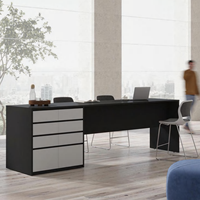 Comptoir de bar en bois économique moderne personnalisable, style industriel, pour les salons de thé, les entreprises, la réception, bureau debout