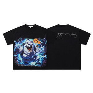 T-shirt blanc d'été en coton pour hommes, style designer, pour la vente en gros, avec impression Machine <span class=keywords><strong>Boss</strong></span>, pour femmes et hommes - Product Image 3