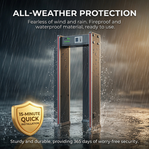 Detector de Metales de 33 Zonas, Puerta de Seguridad IP65 para Entrada de Escuelas ZK-D1065 con 33 Zonas de Detección Precisa - Product Image 2