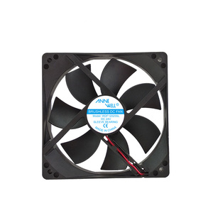 Garantía de calidad Ventilador de refrigeración de caja de computadora Aplicación 120mm 1225 120*120*25mm 5V 12V 24V DC Ventilador de refrigeración de aire - Product Image 1