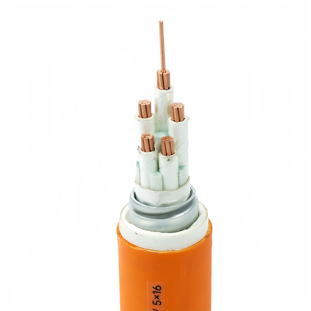 NG-A(BTLY) 0.6/1kV 5x16mm2 Copper Aluminum-Sheathed LSZH Fire-Resistant Power Cable for Railway and Public Buildings