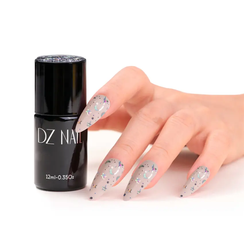 Professional Suppliers Sparkle Top Coat Nail Polish Clear Semi-Permanent Gel Top And Base Coat