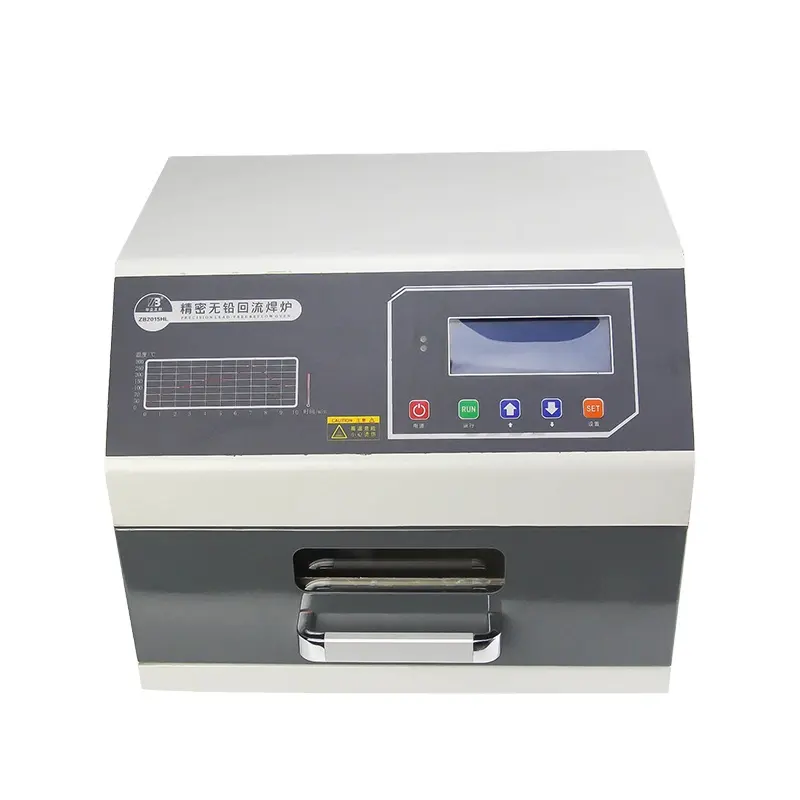 Hot selling small size precise lead free reflow oven infrared heating oven pcb reflow soldering for smt pcb production