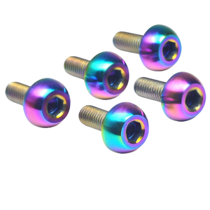 Titanium Disc Brake Rotor Screws, Suitable for Honda Parts Modification, M6*17 Brake Pad Titanium Screws,Accesorios Para Moto - Product Image 2