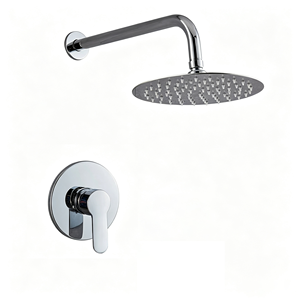 Ensemble de douche mural moderne doré en gros, avec sortie supérieure en acier inoxydable 304, optionnel 8-16 pouces, en laiton mural - Product Image 1