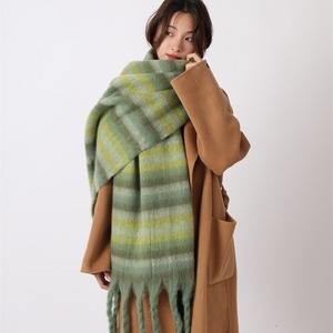 Sciarpa Invernale da Donna Oversize in Acrilico Spesso e Morbido, con Frange e Nappe, Stile <span class=keywords><strong>Plaid</strong></span>, Ideale per l'Autunno - Product Image 5