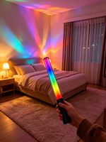 Kit d'éclairage vidéo LED RGB LUXCEO P400, lumière de studio vidéo professionnelle, lumière de caméra rechargeable, IP65, CRI95, angle de faisceau de 180°
