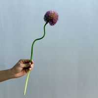 Bunga Bawang Buatan Realistis, Bola Bawang Allium Buatan, Bunga Bola Bawang Plastik, Dekorasi Pernikahan & Rumah