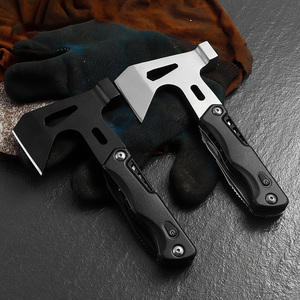 Hacha Multifunción Negra Mediana al por Mayor, Martillo de Seguridad para Supervivencia al Aire Libre, Cabeza de Hacha Multifunción con Luz LED - Product Image 1