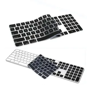 Penutup Keyboard Silikon Kustom Penutup Keyboard Imac Pelindung Keyboard Silikon untuk Chromebook Laptop Mac Pro 13 Inci