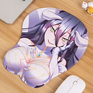 แผ่นรองเมาส์ลายการ์ตูนสาวอกใหญ่ Rem Overlord พร้อมที่รองข้อมือ - Product Image 2