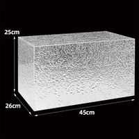 Support de buffet personnalisé en acrylique pour table de desserts, présentoir à desserts en acrylique, boîte de présentation alimentaire en acrylique