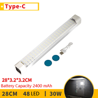Barre lumineuse LED rechargeable USB ultra lumineuse avec base magnétique à crochet caché pour l'éclairage d'étagère d'entretien