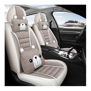 เบาะรองนั่งรถยนต์ลายการ์ตูนน่ารักสำหรับฤดูหนาว ผลิตจากหนัง PU รักษ์โลก หุ้มเต็มตัว พร้อมฟังก์ชั่นนวด เหมาะสำหรับรถยนต์ Civic Accord City และรุ่นอื่นๆ - Product Image 6