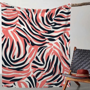 Couverture en flanelle imprimée tendance, couverture de sieste réversible, douillette et chaude pour lit, canapé, fauteuil, impression personnalisée, vente en gros - Product Image 6