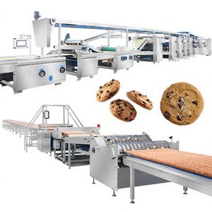 Nueva Máquina para Hacer Galletas con Chispas de Chocolate Totalmente Automática de Alta Productividad con Certificación CE ISO, Línea de Producción de Galletas 200Kg/H - Product Image 1