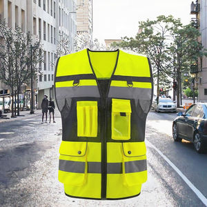 Low MOQ In Stock High <b>Reflective</b> <b>Tape</b> Safety Vest Customized Breathable Safety Vest Lightweight - Product Image 3