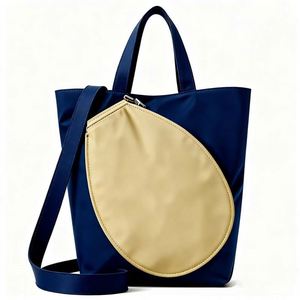 Women <b>Canvas</b> Tote Bag with Detachable Tennis Racket Shape Pouch Multi-purpose Crossbody <b>Handbag</b> Fashion Shopping Shoulder Bag - Product Image 4