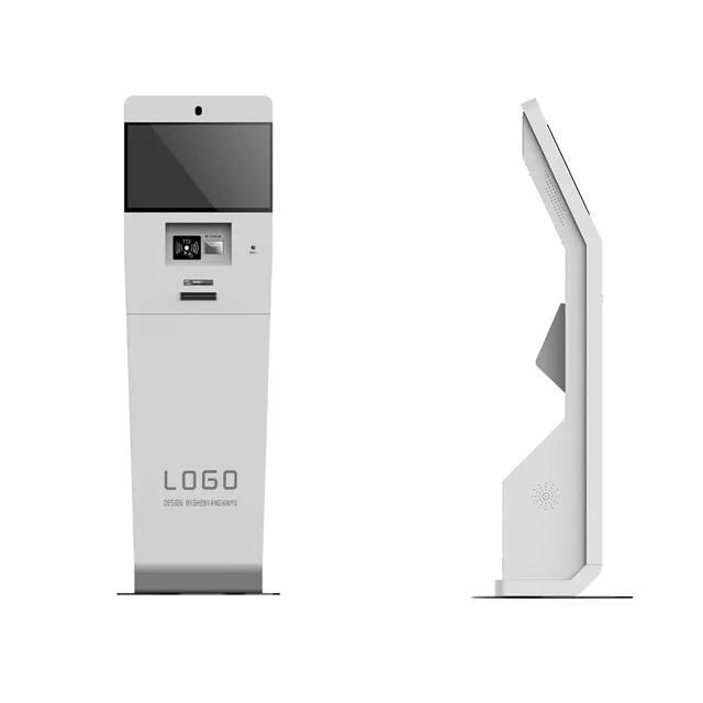 Modern Style floor stand 27'' kiosk Capacitive Touch Screen Self Service Kiosk Terminal with Printer and Card Reader