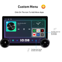 Lecteur multimédia automobile Android avec écran QLED 2K à double bouton, CarPlay sans fil, Android Auto, 4G LTE, DSP 48 bandes, GPS, sortie vidéo pour appuie-tête