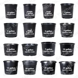 1 3 5 7 10 15 Gallon Agricultural Professional Plastic Growing Flower Plant Large Gallon Big Size Tree Vase Durable Nursery Pots