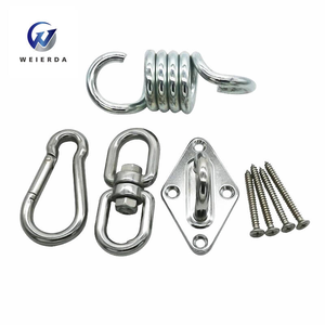 Crochets de suspension robustes en acier inoxydable à 360 degrés <span class=keywords><strong>pour</strong></span> hamac de yoga, <span class=keywords><strong>plafond</strong></span> en béton et suspension en bois - Product Image 5