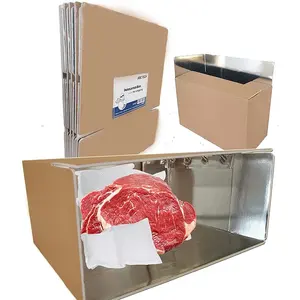 Hochwertige große verpackung für eiscreme fleisch lebensmittel isolierter karton box versandbox aus wellpappe für gefrorene lebensmittellieferungen