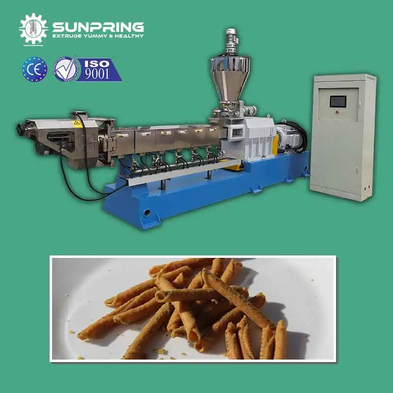 SUNPRING Takis chips making machine priceTakis chips corn puff extrud puffed corn production line