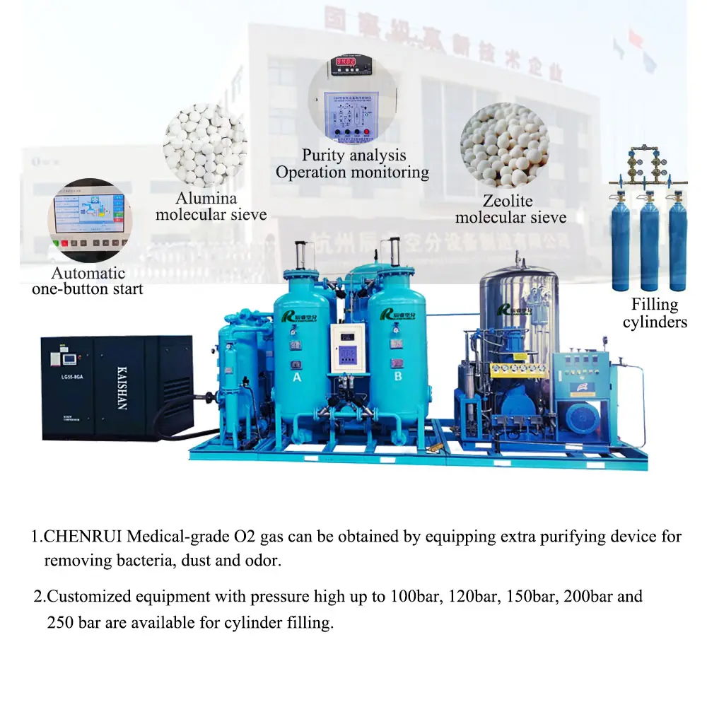 Flüssiger Sauerstoff/Stickstoff/Argon Generator kunden spezifische Reinheit