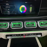 Pour Mercedes Benz W167 GLE GLS GLE53 GLS63 64, éclairage d'ambiance LED couleur pour aérateurs, buse de turbine RGB, lampe décorative, kit de réaménagement