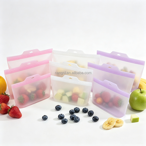 Bolsa Reutilizable de Silicona para Almacenamiento de Alimentos, Libre de BPA, a Prueba de Fugas, para Mantener Frescos Verduras, Frutas, Bocadillos y Carne, Apta para Microondas y Congelador - Product Image 2