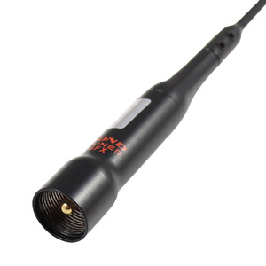 Antenne radio de voiture Diamond Az504fx Uv double bande, noire, flexible, courte, 39 cm, en plastique étanche - Product Image 1