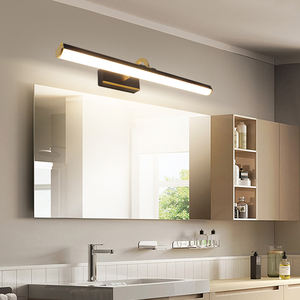 Lámpara de Pared LED Moderna para Baño, Impermeable, con Espejo de Maquillaje Simple y Luz Frontal, Accesorio de Pared para Inodoro - Product Image 1