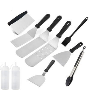 Kit d'accessoires pour plaque chauffante plate, barbecue Teppanyaki en plein air, cuisine en camping, ensemble d'accessoires pour plaque chauffante 20 pièces, sac de transport - Product Image 3