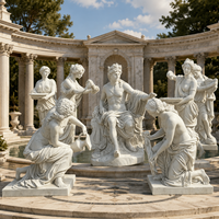 Estatuas de Mármol Griego de Tamaño Real de Apolo Bañándose, para Decoración de Exteriores de Villas y Propiedades