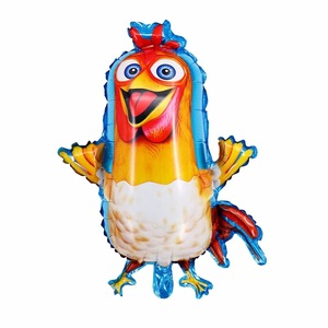 Globo de Helio de Aluminio con Diseño de Pollito Alienígena de <span class=keywords><strong>Happy</strong></span> <span class=keywords><strong>Happy</strong></span> Farm, Versión Brillante, para Fiestas, Animales, Aves de Corral - Product Image 2
