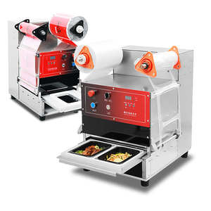 Scelleuse de barquettes électrique semi-automatique multifonctionnelle, machine de scellage de boîtes alimentaires commerciales - Product Image 1