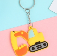 Porte-clés en PVC de dessin animé - Accessoire universel pour hommes et femmes - Décoration murale - Porte-clés avec boucle