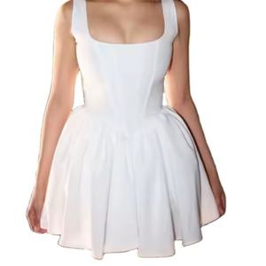 Nuevo Vestido Mini Casual de Verano con Estampado de Leopardo y Cuello en V para Mujer, Cintura Natural, Transpirable, Ecológico, Sexy y Elegante para Fiesta - Product Image 4